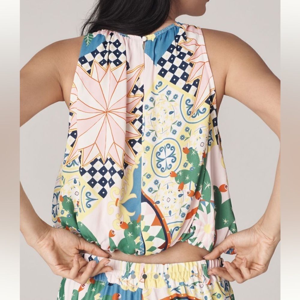Anthropologie Maeve Bubble-Hem Tank Top - Picture 2 of 4